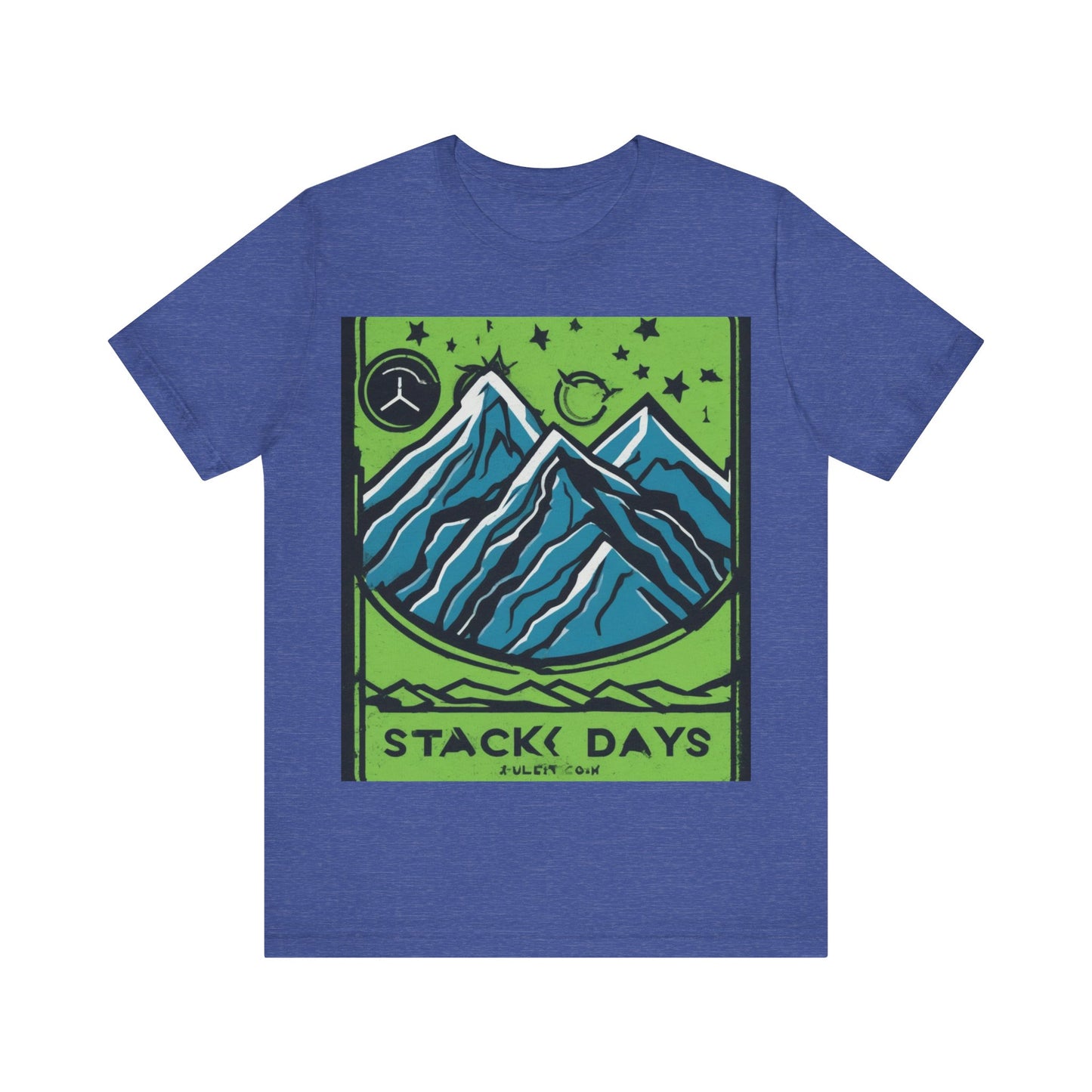 boostlete-pr-season-icon-mountain-grainy-badge-0154 — Unisex Jersey Short Sleeve (B+C 3001)
