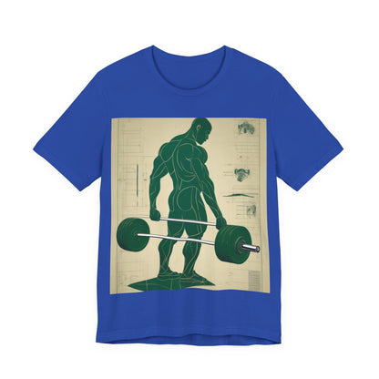 boostlete-recovery-progress-scene-deadlift-3d-blueprint-0236 — Unisex Jersey Short Sleeve (B+C 3001)