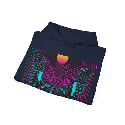 boostlete-rise-grind-icon-sunrise-motion-paper-0962 — Unisex Heavy Blend Hoodie (G18500)