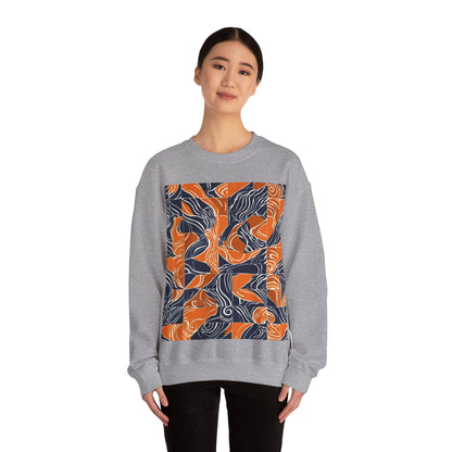 boostlete-rise-grind-pattern-sprint-vector-0207 — Unisex Heavy Blend Crewneck Sweatshirt (Gildan)