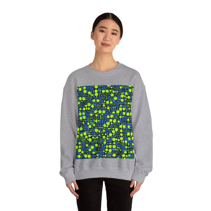 boostlete-mile-by-mile-pattern-dotted-geometric-0071 — Unisex Heavy Blend Crewneck Sweatshirt (Gildan)
