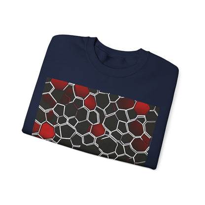 boostlete-quiet-power-pattern-hex-vector-0039 — Unisex Heavy Blend Crewneck (G18000)