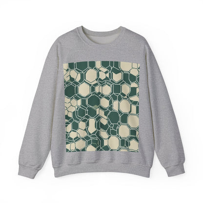 boostlete-iron-intent-pattern-hex-blueprint-0271 — Unisex Heavy Blend Crewneck Sweatshirt (Gildan)