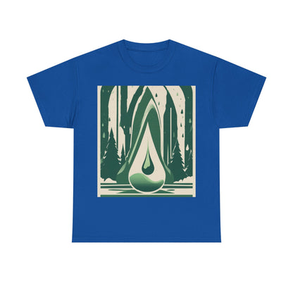 boostlete-quiet-power-icon-water-glitch-retro-0186 — Unisex Heavy Cotton Tee (Gildan 5000)