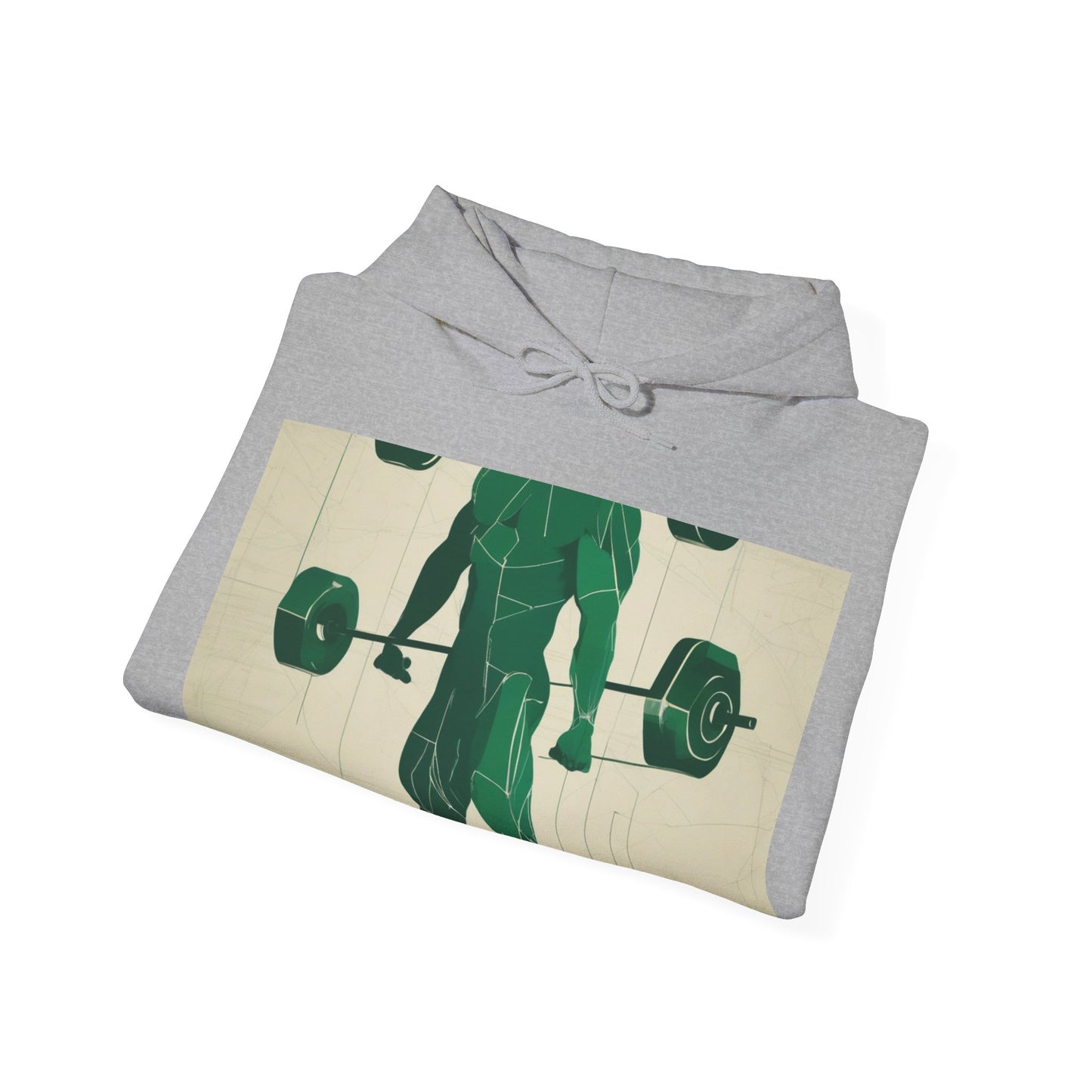 boostlete-boost-mode-scene-deadlift-glitch-blueprint-0044 — Unisex Heavy Blend Hooded Sweatshirt (Gildan)