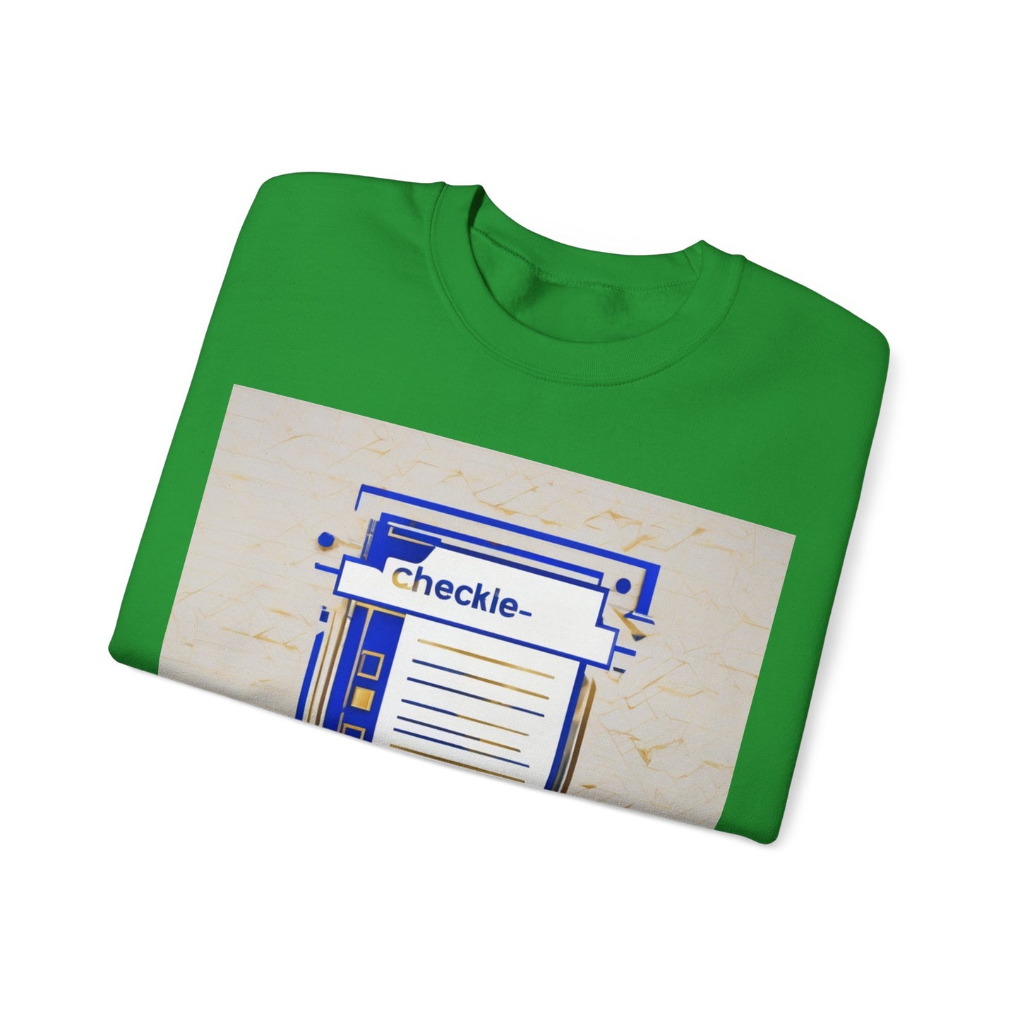 boostlete-am-crew-icon-checklist-glitch-badge-0018 — Unisex Heavy Blend Crewneck Sweatshirt (Gildan)