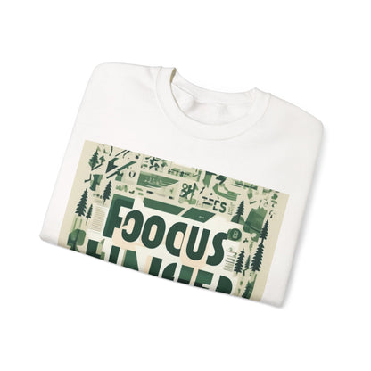 boostlete-boost-mode-type-focus-finish-banner-modern-0113 — Unisex Heavy Blend Crewneck Sweatshirt (Gildan)