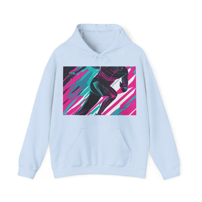 boostlete-mile-by-mile-scene-sprinter-motion-modern-0828 — Unisex Heavy Blend Hoodie (G18500)