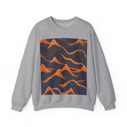 boostlete-boost-mode-pattern-topographic-engraved-0035 — Unisex Heavy Blend Crewneck Sweatshirt (Gildan)