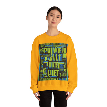 boostlete-am-crew-type-power-in-quiet-arc-paper-1481 — Unisex Heavy Blend Crewneck (G18000)