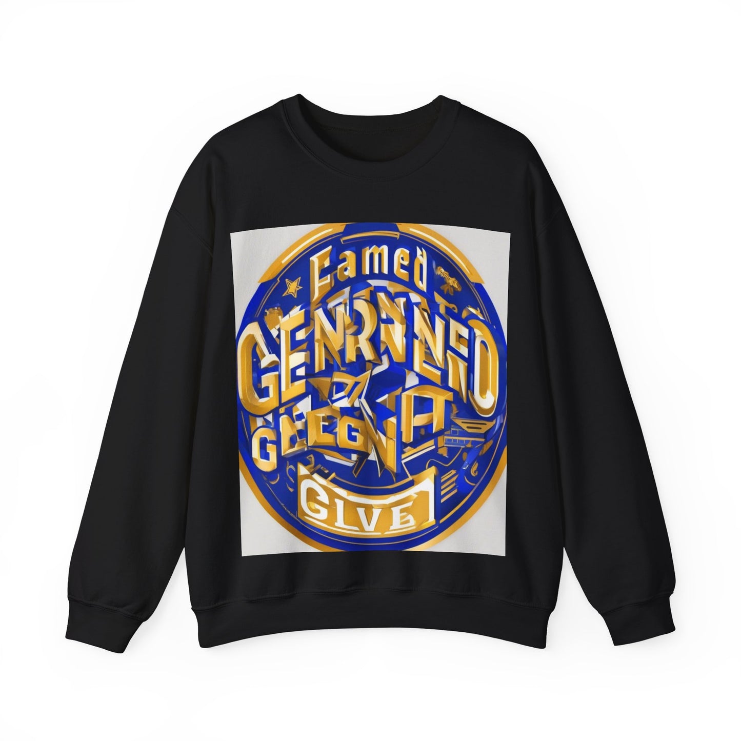 boostlete-pr-season-type-earned-not-given-badge-isometric-0105 — Unisex Heavy Blend Crewneck Sweatshirt (Gildan)