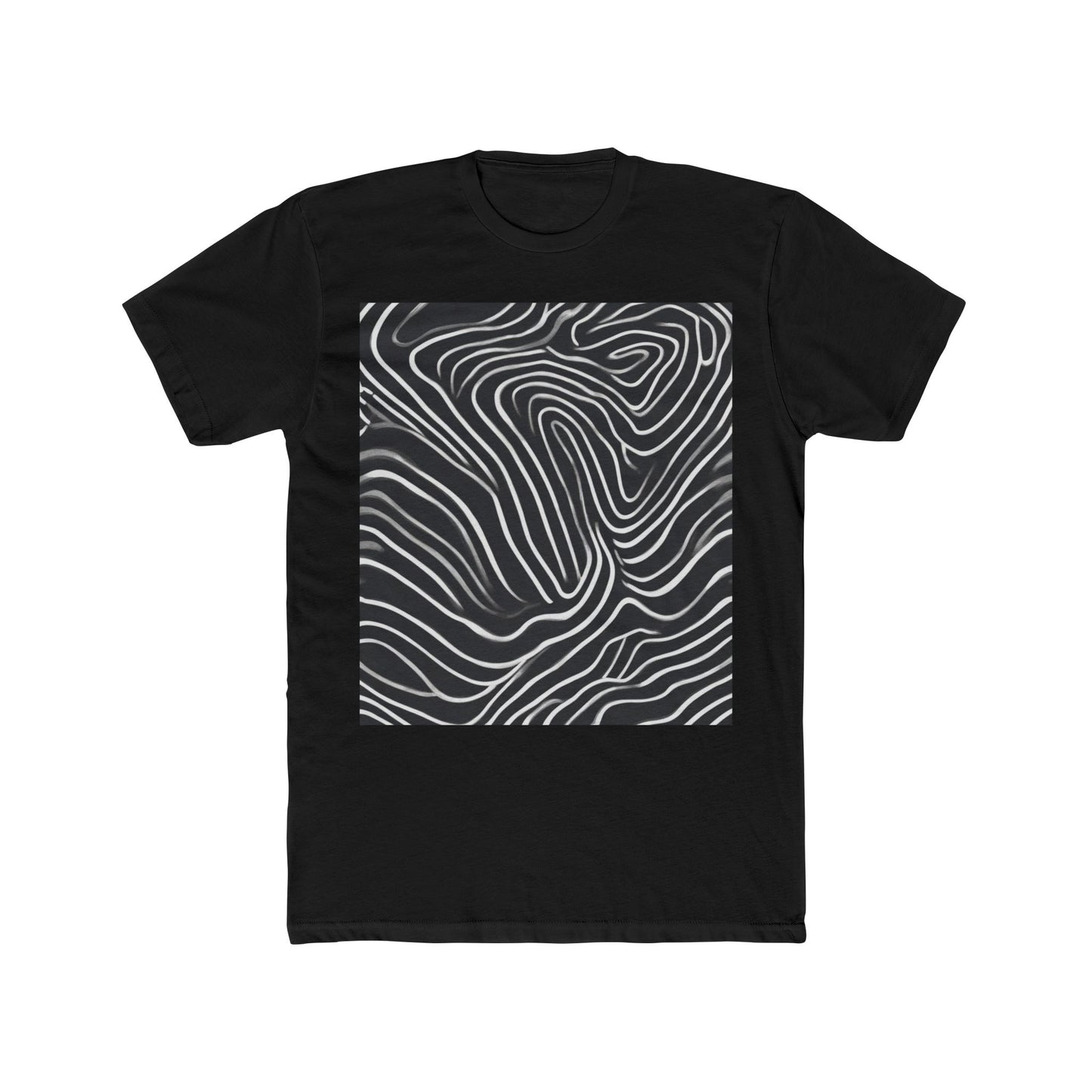 boostlete-recovery-progress-pattern-topographic-bold-0295 — Unisex Cotton Crew Tee (NL 3600)