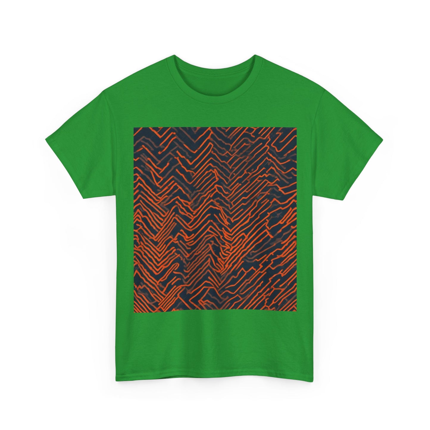 boostlete-field-day-pattern-ekg-modern-0087 — Unisex Heavy Cotton Tee (Gildan 5000)