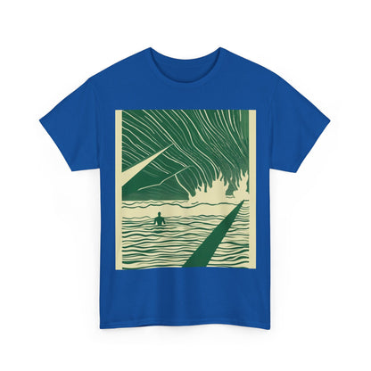 boostlete-mile-by-mile-icon-swimmer-motion-isometric-0078 — Unisex Heavy Cotton Tee (Gildan 5000)