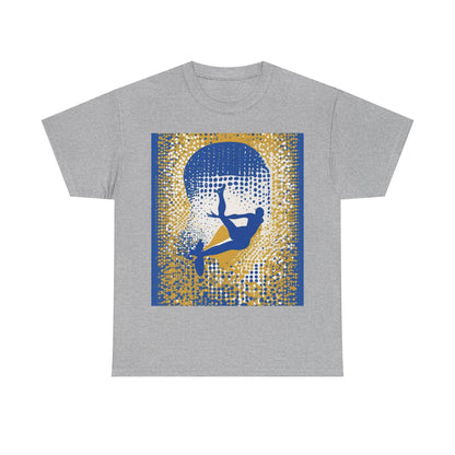 boostlete-field-day-icon-swimmer-halftone-paper-0246 — Unisex Heavy Cotton Tee (Gildan 5000)