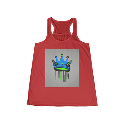 boostlete-mile-by-mile-icon-crown-matte-industrial-0162 — Women's Flowy Racerback Tank (B+C 8800)