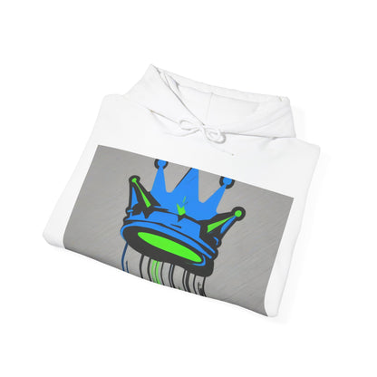 boostlete-mile-by-mile-icon-crown-matte-industrial-0162 — Unisex Heavy Blend Hooded Sweatshirt (Gildan)