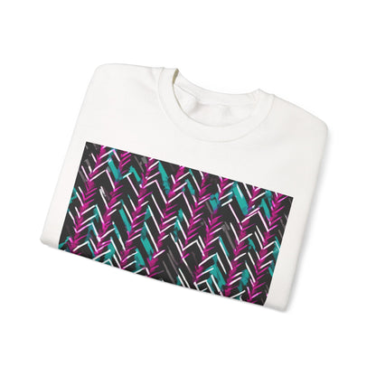 boostlete-recovery-progress-pattern-chevron-retro-0243 — Unisex Heavy Blend Crewneck (G18000)