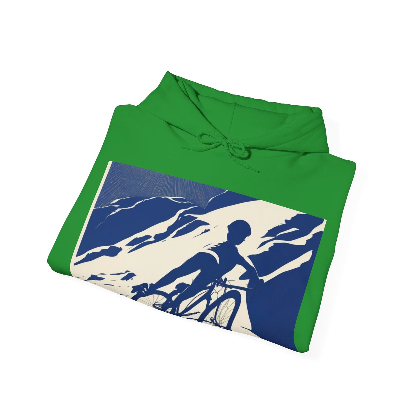 boostlete-am-crew-scene-cyclist-offset-bold-0008 — Unisex Heavy Blend Hooded Sweatshirt (Gildan)