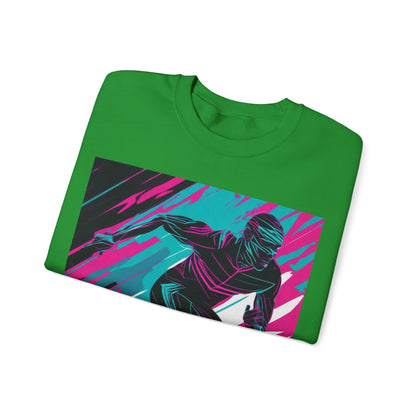 boostlete-mile-by-mile-scene-sprinter-motion-modern-0828 — Unisex Heavy Blend Crewneck (G18000)