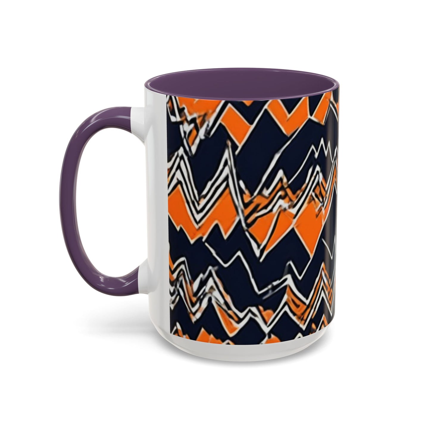 boostlete-headspace-pattern-ekg-industrial-0559 — Accent Mug 11/15oz