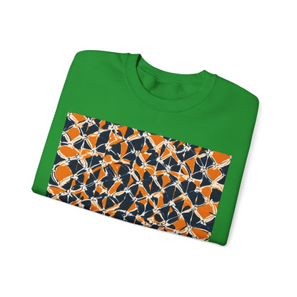 boostlete-headspace-pattern-plate-number-badge-0387 — Unisex Heavy Blend Crewneck (G18000)