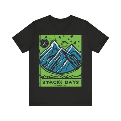 boostlete-pr-season-icon-mountain-grainy-badge-0154 — Unisex Jersey Short Sleeve (B+C 3001)