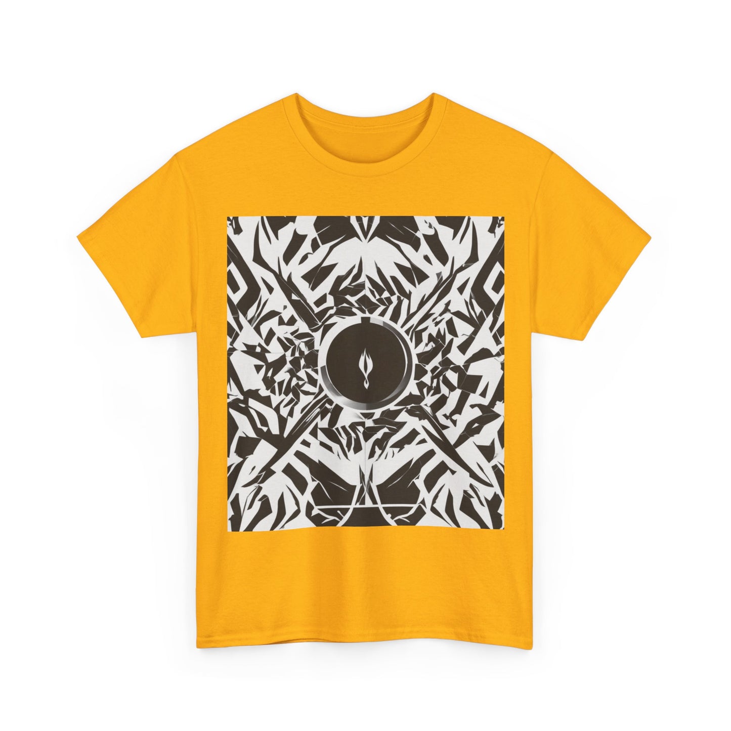 boostlete-am-crew-icon-flame-matte-geometric-0286 — Unisex Heavy Cotton Tee (Gildan 5000)