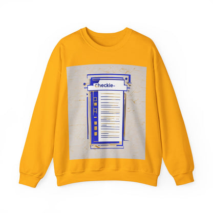boostlete-am-crew-icon-checklist-glitch-badge-0018 — Unisex Heavy Blend Crewneck Sweatshirt (Gildan)