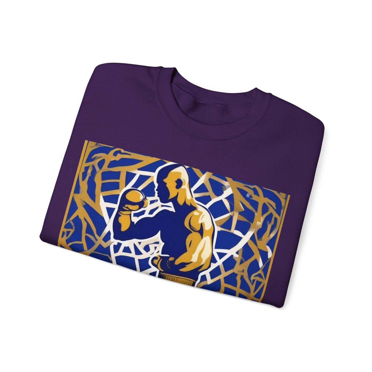 boostlete-field-day-scene-boxer-offset-paper-0776 — Unisex Heavy Blend Crewneck (G18000)