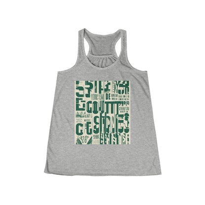 boostlete-field-day-type-every-split-counts-vertical-vector-0009 — Women's Flowy Racerback Tank (B+C 8800)