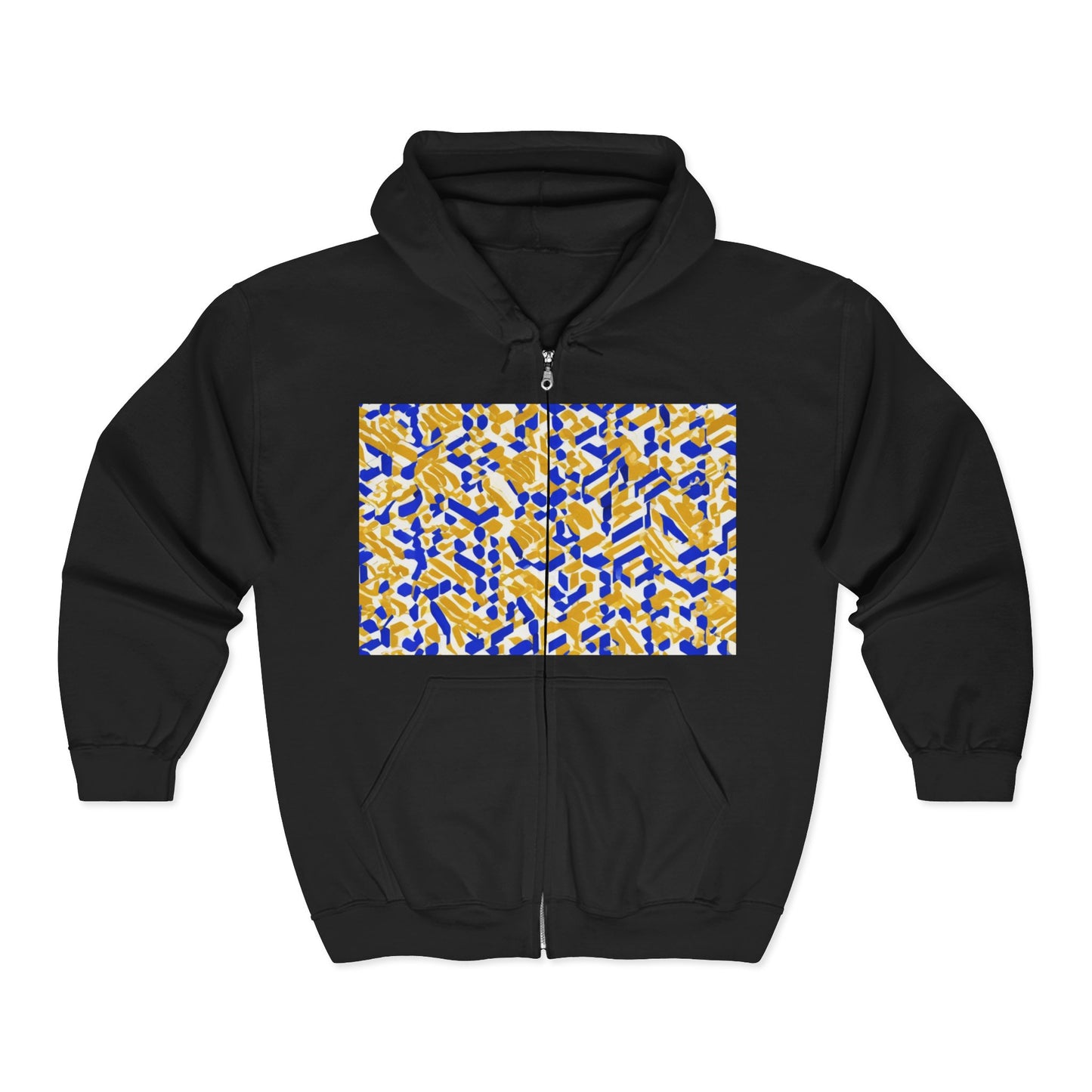 boostlete-rise-grind-pattern-sprint-isometric-0319 — Unisex Heavy Blend Full-Zip Hooded Sweatshirt