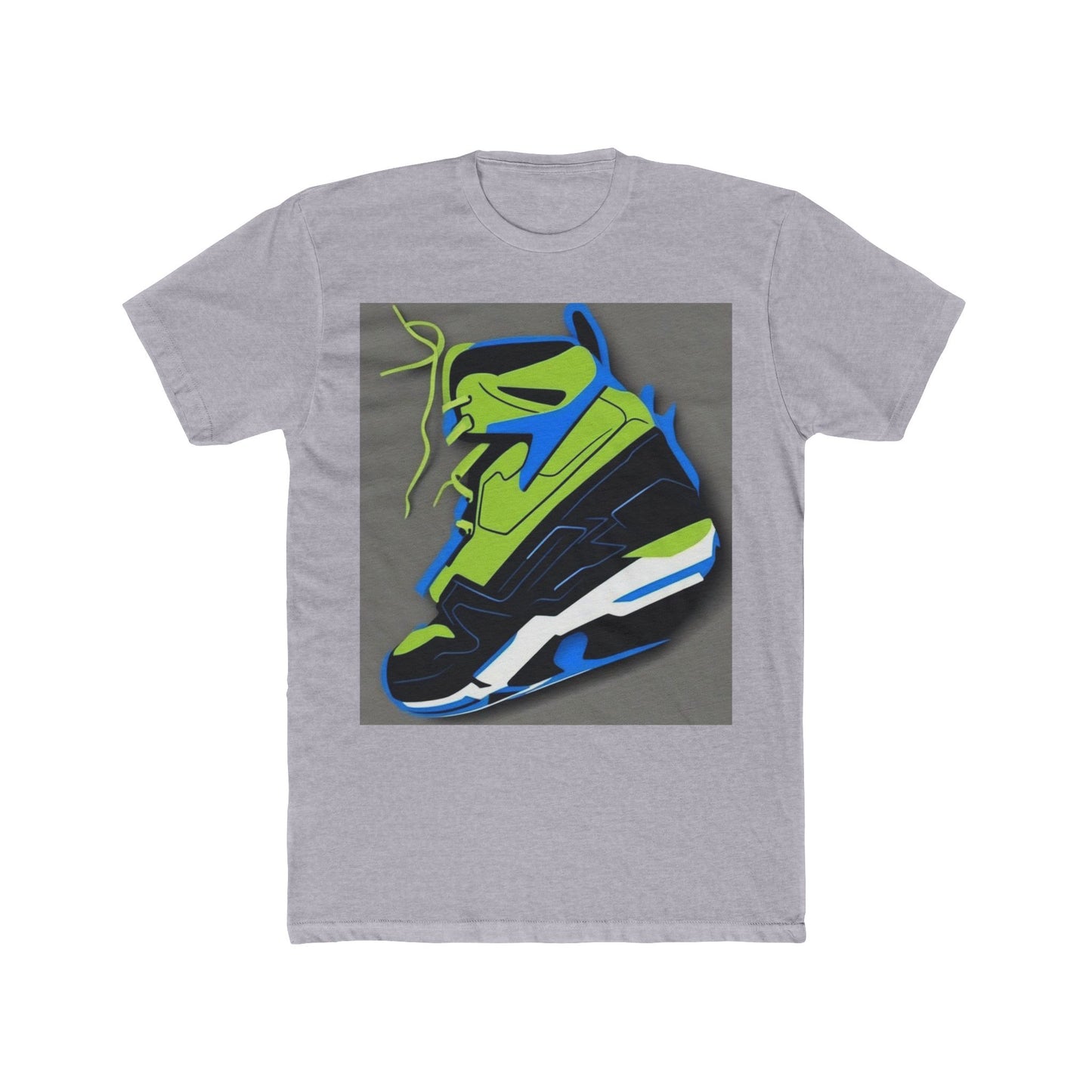boostlete-quiet-power-icon-sneaker-duotone-paper-0066 — Unisex Cotton Crew Tee (NL 3600)
