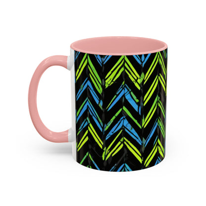 boostlete-mile-by-mile-pattern-chevron-monoline-0051 — Accent Mug 11oz/15oz