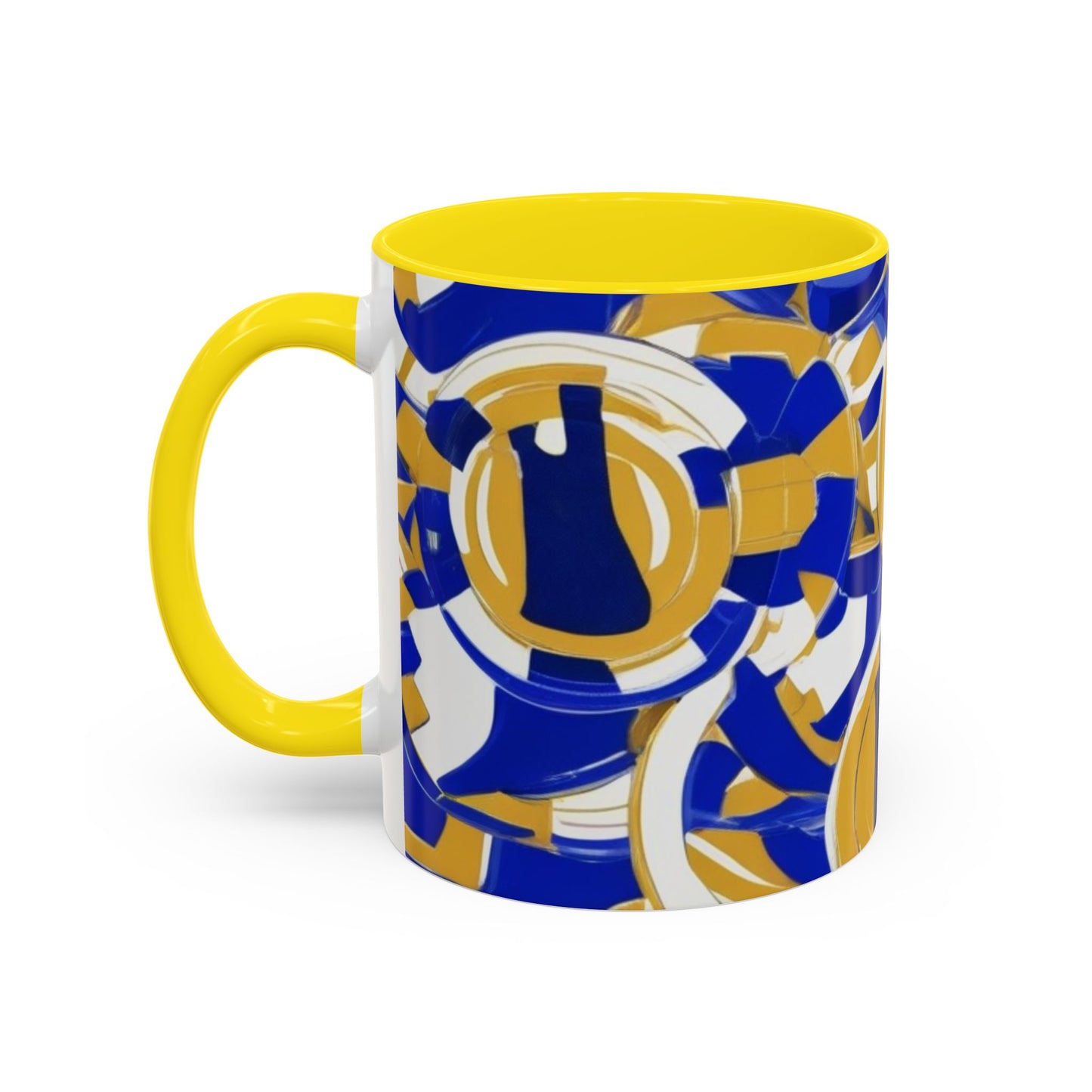 boostlete-field-day-icon-barbell-grainy-line-art-0906 — Accent Mug 11/15oz