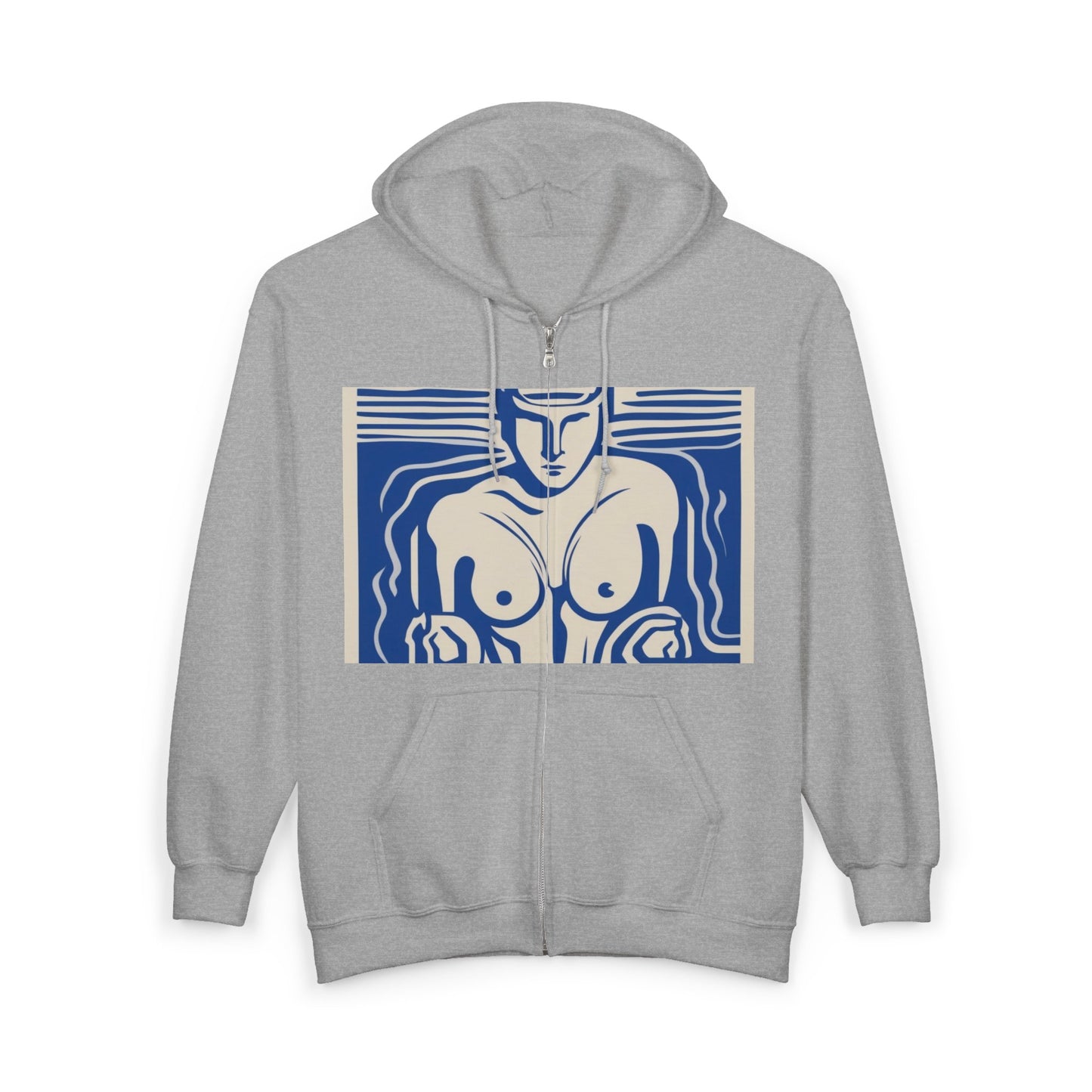 boostlete-boost-mode-icon-swimmer-motion-vector-0062 — Unisex Heavy Blend Full-Zip Hooded Sweatshirt