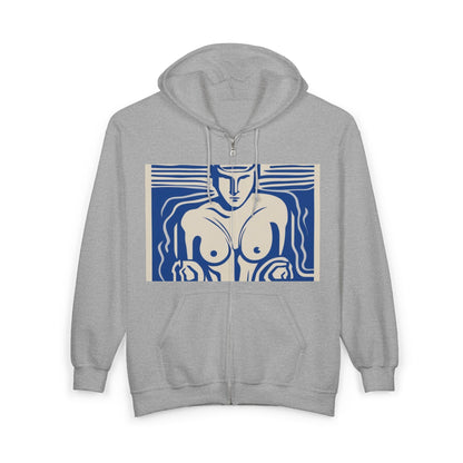 boostlete-boost-mode-icon-swimmer-motion-vector-0062 — Unisex Heavy Blend Full-Zip Hooded Sweatshirt