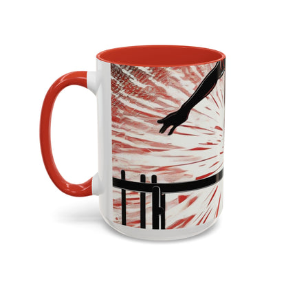 boostlete-recovery-progress-scene-hurdler-halftone-engraved-0212 — Accent Mug 11oz/15oz