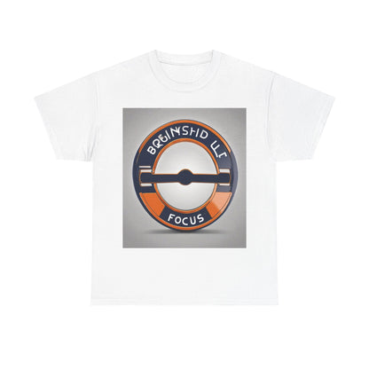 boostlete-quiet-power-icon-barbell-3d-athletic-0038 — Unisex Heavy Cotton Tee (Gildan 5000)