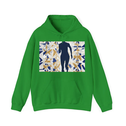 boostlete-recovery-progress-scene-marathoner-matte-geometric-0448 — Unisex Heavy Blend Hooded Sweatshirt (Gildan)