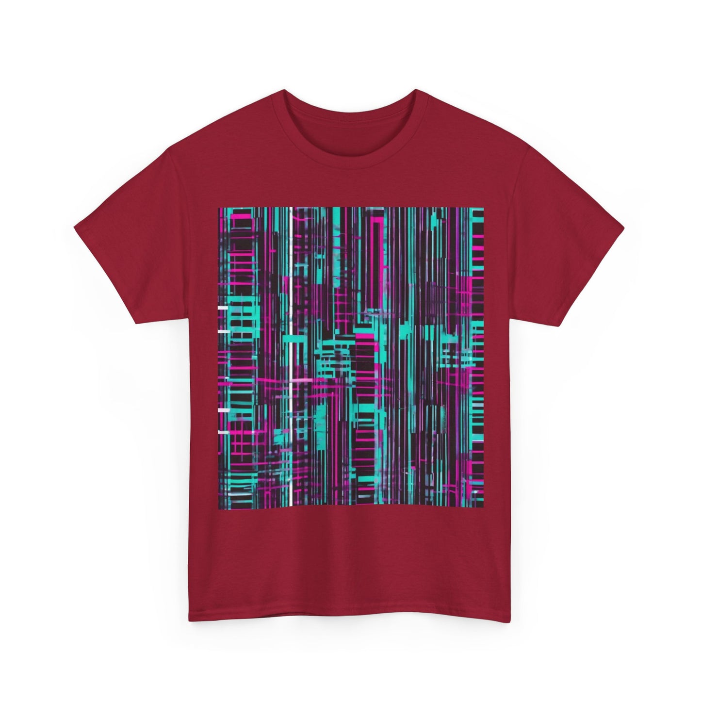 boostlete-field-day-pattern-barcode-retro-0275 — Unisex Heavy Cotton Tee (Gildan 5000)