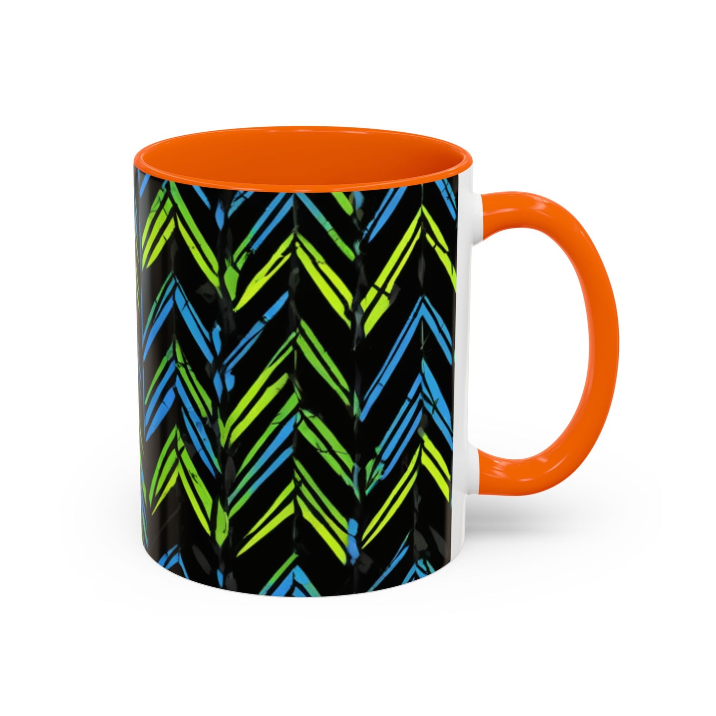 boostlete-mile-by-mile-pattern-chevron-monoline-0051 — Accent Mug 11oz/15oz