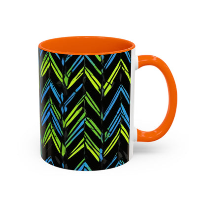 boostlete-mile-by-mile-pattern-chevron-monoline-0051 — Accent Mug 11oz/15oz