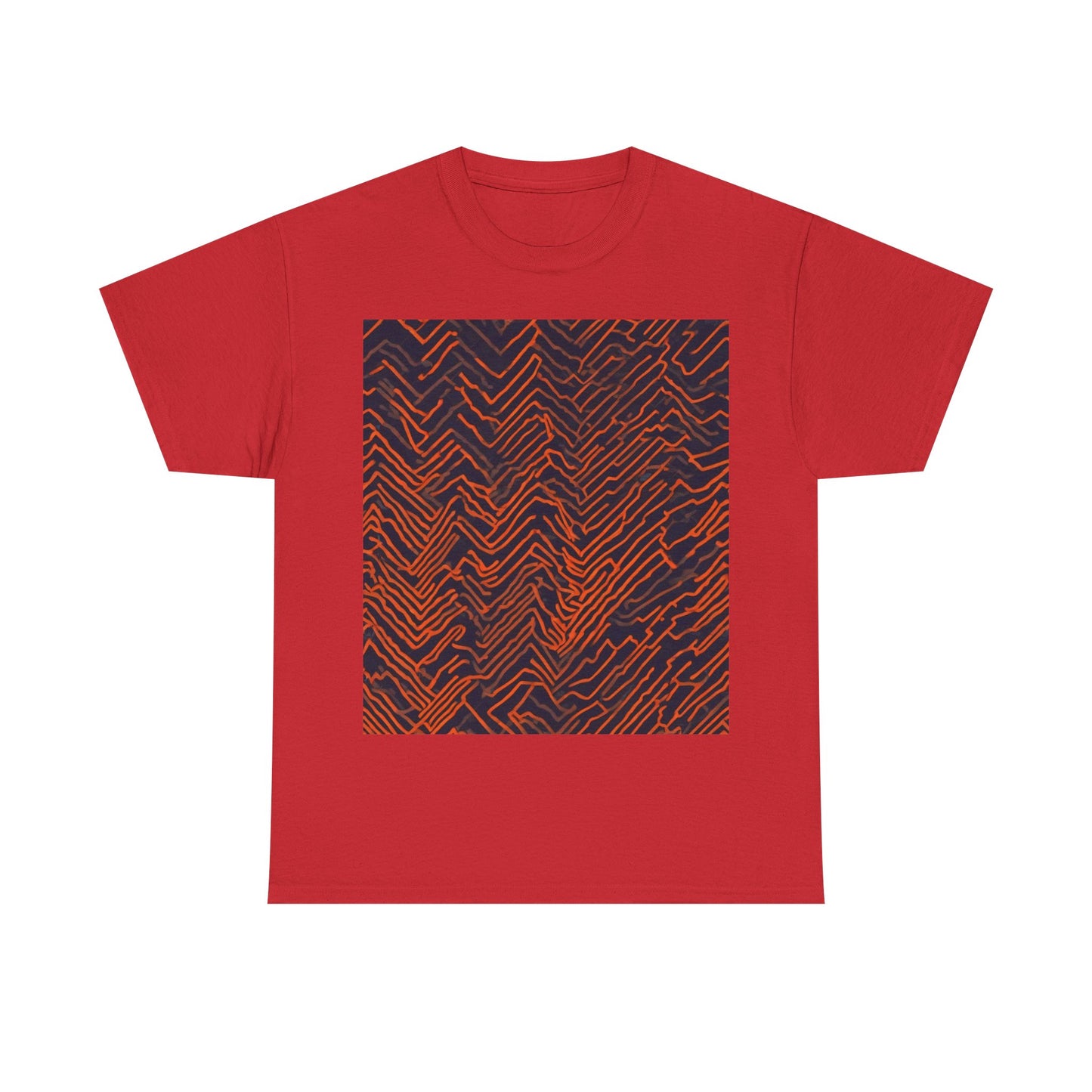 boostlete-field-day-pattern-ekg-modern-0087 — Unisex Heavy Cotton Tee (Gildan 5000)