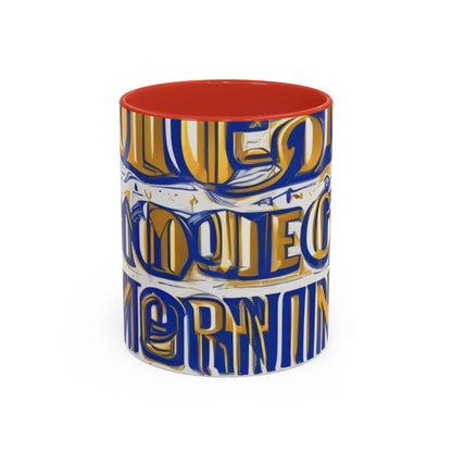 boostlete-am-crew-type-own-the-morning-outline-over-solid-vector-0429 — Accent Mug 11/15oz