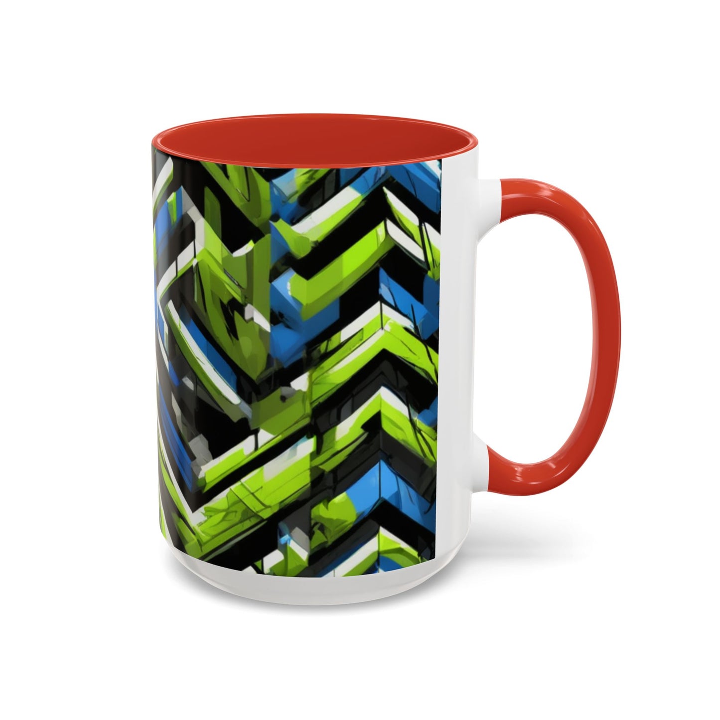 boostlete-rise-grind-pattern-chevron-isometric-0195 — Accent Mug 11oz/15oz