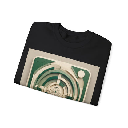 boostlete-mile-by-mile-icon-target-3d-modern-0306 — Unisex Heavy Blend Crewneck (G18000)