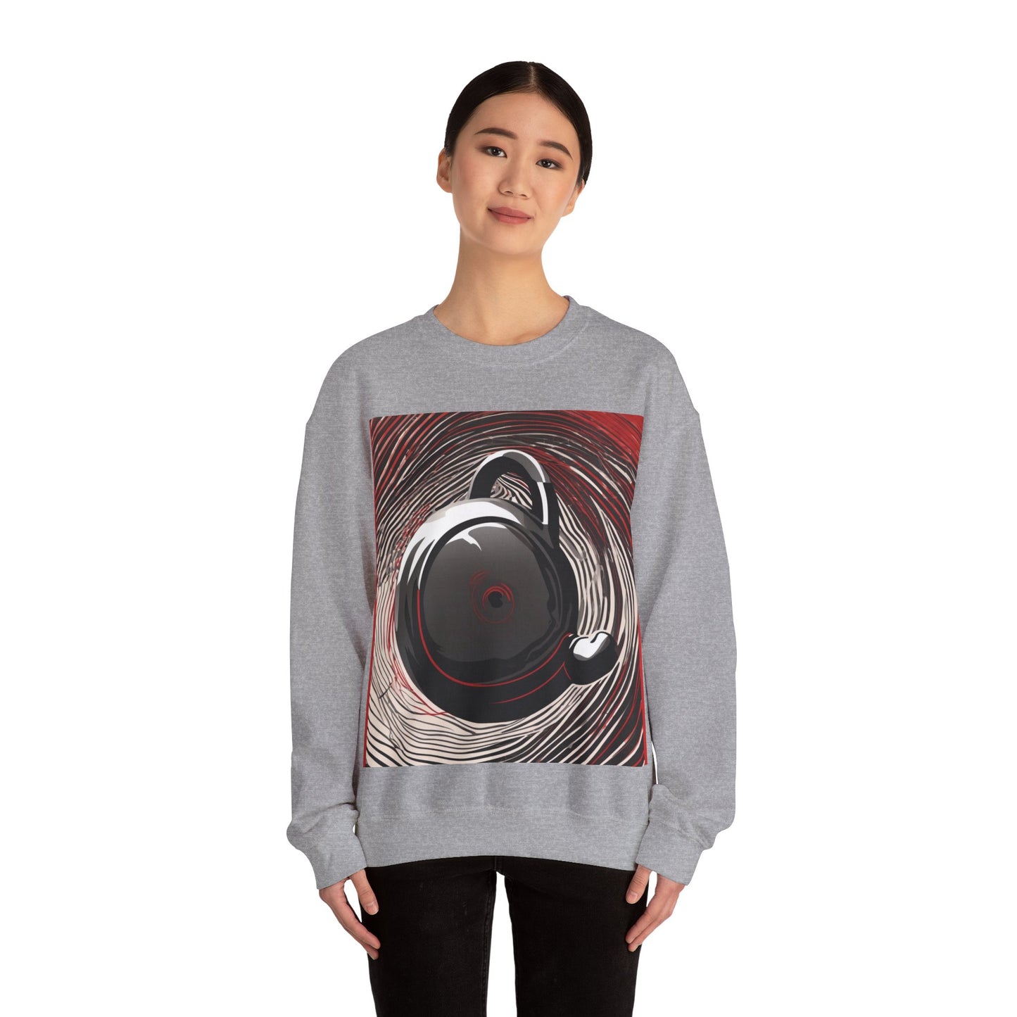 boostlete-am-crew-scene-kettlebell-motion-vector-0224 — Unisex Heavy Blend Crewneck Sweatshirt (Gildan)