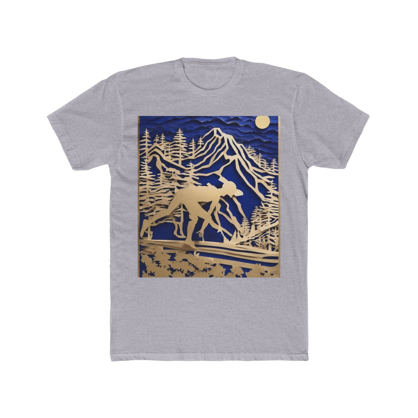 boostlete-recovery-progress-scene-trail-3d-paper-0176 — Unisex Cotton Crew Tee (NL 3600)