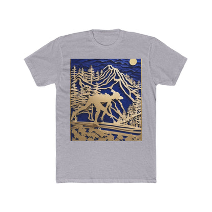 boostlete-recovery-progress-scene-trail-3d-paper-0176 — Unisex Cotton Crew Tee (NL 3600)